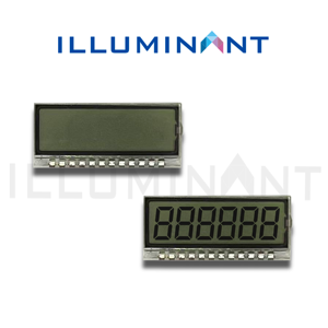 Connecteur de broche d'éclairage personnalisé pour écran LCD mono 6 heures TN positif 26,65x8 mm 1/4 Duty Transflectif -30~85 ° C - Product Image 3