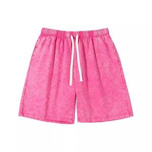 Pantalones Cortos de Playa de Algodón de Diseño Personalizado, Estilo Nuevo, Pantalones Cortos Deportivos de Color Sólido para Hombre - Product Image 4