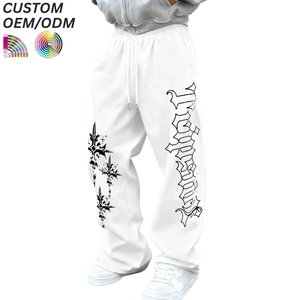 Pantalones Casuales de Talla Grande para Hombre, Corte Holgado, Antiarrugas, Estampados, 100% Algodón, Uso Diario, Logotipo Personalizado, Soporte OEM ODM para Suministro de Marca - Product Image 1