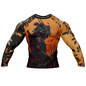 เสื้อแรชการ์ดแขนสั้นคุณภาพสูงสำหรับผู้ชาย เหมาะสำหรับว่ายน้ำและเล่นเซิร์ฟ  แบบซับลิเมชั่นเต็มตัว  เสื้อคอมเพรสชั่นขายส่ง เสื้อยืดผู้ชาย MMA Rashguard - Product Image 4