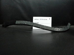 Bande de sourcils en cuir de haute qualité de produits de cheval de l'Inde avec des cristaux de bling décoratifs. - Product Image 2