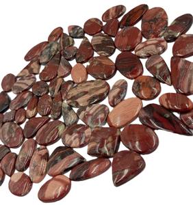 Cabujones de Jaspe Rojo Natural en Forma de Hongo, Venta al por Mayor, para la Fabricación de Joyas - Product Image 2