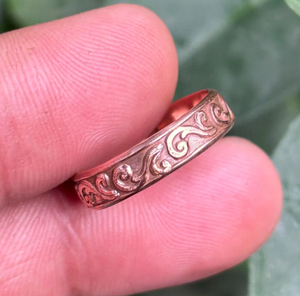 Anillo de Cobre con Motivo de Camello del Desierto Grabado, Anillo Terapéutico de Cobre Sólido de Alta Resistencia, Anillo de Energía Curativa Natural - Product Image 2