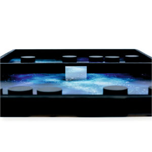Jeu de hockey de table rapide en bois Sling Puck, avec drapeau américain imprimé sur mesure, jouet interactif de bureau - Product Image 2