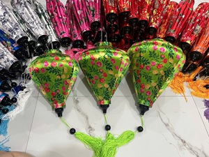 Lanternes en soie d'extérieur, lanternes en bambou et en soie, lumières décoratives pour jardin, fête, mariage, lanternes en soie du Vietnam - Product Image 6