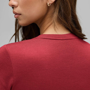 Nueva camiseta de cuello en V personalizada, de moda, para mujer, holgada, de manga corta, 100% algodón, para verano, servicio OEM - Product Image 2