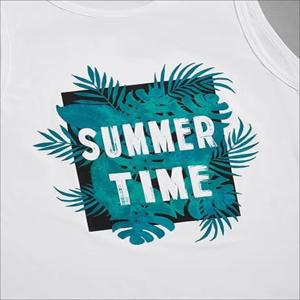 Custom Men's Summer Two-Piece <b>Set</b> with Distressed Embroidery and Shorts High-Quality Cotton Shirt and Tank Top Beach Shorts <b>Set</b> - Product Image 6