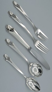 Ensemble de couverts vintage en métal avec manches torsadées, cuillère, fourchette, couteau, résistant à la rouille, vaisselle de mariage, finition miroir haute brillance - Product Image 6