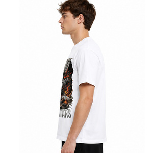 T-shirt en coton personnalisé pour homme, coupe classique, respirant, basique, pour tous les jours, fabrication OEM ODM, vente en gros, t-shirt en coton doux pour homme - Product Image 6