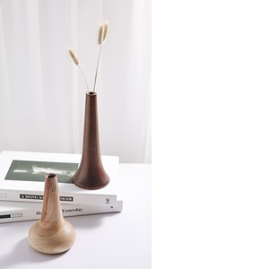 Floreros de Madera de Acacia Hechos a Mano con Diseño Moderno para Regalo de Inauguración - Decoración para el Hogar - Product Image 2