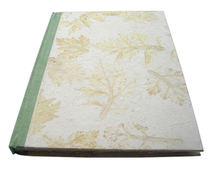 Carnet promotionnel en gros Camelon Exports, 48 feuilles / 96 pages, papier recyclé fait main en coton, couleur crème, avec logo imprimé - Product Image 2