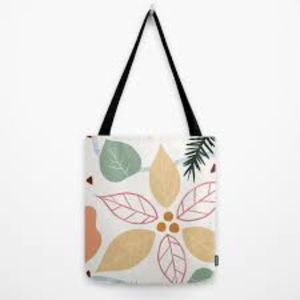 Bolsa de asas de Navidad personalizada de alta calidad, artículo de seda personalizado, patrón de estilo, promoción de letras IND para exportación - Product Image 1