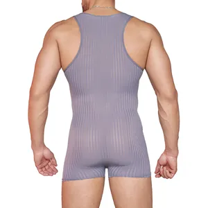 <b>Men</b>’s Sleeveless <b>Wrestling</b> <b>Singlet</b> Custom Sports Uniform Training Competition Wear - Product Image 5