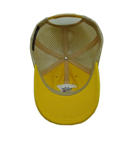Gorra Trucker de Malla Amarilla Transpirable con Logotipo Bordado en la Parte Delantera, Ajustable, Unisex, Casual, de 6 Paneles, para Viajes al Aire Libre y Uso Diario - Product Image 4