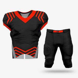 Maillot de football américain OEM Star Works Corporation léger 100 % polyester, col en V, bretelles réglables, manches courtes, respirant - Product Image 2