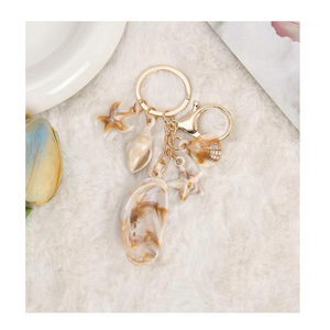 พวงกุญแจเปลือกหอยธรรมชาติพร้อมห่วงโลหะสำหรับใช้ในชีวิตประจำวัน - Product Image 6