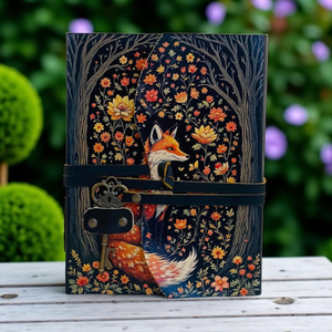 Diario de Tapa Dura de Cuero Creativo de 400 Páginas, Grimoire Hecho a Mano con Cerradura de Latón, Libro de Hechizos de las Sombras 8x6 - Product Image 3