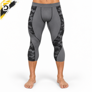 Legging Capri pour homme de haute qualité, tissu doux, coupe confortable et performance flexible pour l'exercice et les activités sportives. - Product Image 1