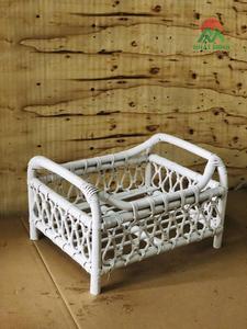 A rustic rattan baby <b>stroller</b> set <b>for</b> newborns and <b>toddlers</b>. A prop <b>for</b> newborn photography. - Product Image 3
