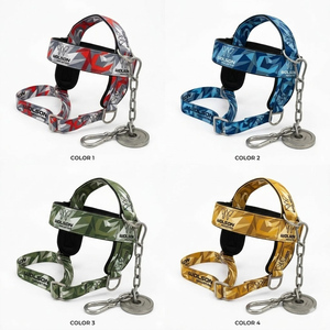 Arnés de Cabeza Ajustable de Neopreno Duradero con Cierre de Gancho y Bucle Antideslizante para Fortalecimiento del Cuello, Entrenamiento Deportivo y Rendimiento en Ejercicios - Product Image 6