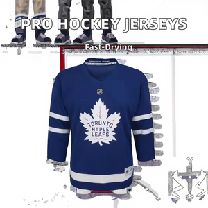 Camiseta de Hockey sobre Hielo Personalizada con Impresión por Transferencia de Calor, Uniforme de Equipo, Camiseta de Entrenamiento Profesional, Malla Resistente que Absorbe la Humedad - Product Image 5