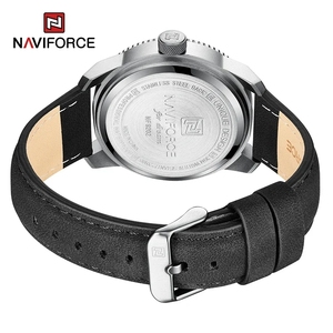 Orologio da Polso NAVIFORCE NF9202 9202 da <span class=keywords><strong>Uomo</strong></span>, al Quarzo, con <span class=keywords><strong>Cinturino</strong></span> in <span class=keywords><strong>Pelle</strong></span> PU, Impermeabile, Quadrante Grande, Sportivo Casual, Luminoso - Product Image 2