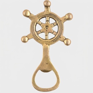 Ouvre-bouteille vintage en alliage de zinc en forme de volant de bateau, ouvre-bouteille en métal pour bar et mariage - Product Image 4