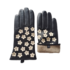 Gants d'opéra en peau de mouton pour femmes, doublure cachemire, thermiques, écologiques, compatibles écran tactile, style uni, pour l'extérieur - Product Image 4