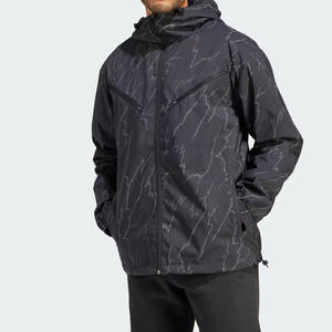 Chaqueta Cortavientos Casual de Invierno para Hombre, 100% Poliéster, con Capucha, Tallas Grandes, Resistente al Viento, Ecológica, Nueva Colección 2026, Venta al Por Mayor - Product Image 4