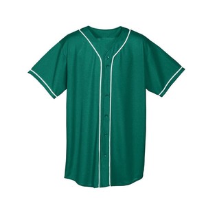 Camiseta Deportiva Estilo Béisbol para Hombre, Cierre Frontal de Seis Botones, Camisa Atlética Informal para Uso Diario, Diseño Inspirado en Estados Unidos - Product Image 1
