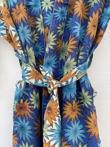 Robes légères en crêpe de soie Kimono Robe Robe de chambre en soie indienne Vêtements de plage Kimonos - Product Image 4