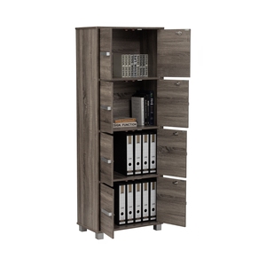 Wood Grain Lockable <b>Filing</b> Cabinet Metal Frame <b>Storage</b> Pedestal Organizer for Office Home - Product Image 2