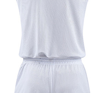 Ensemble d'uniformes de basketball unisexe sans manches, col en V, maille respirante colorée, maillot et short sublimés pour adultes - Product Image 5