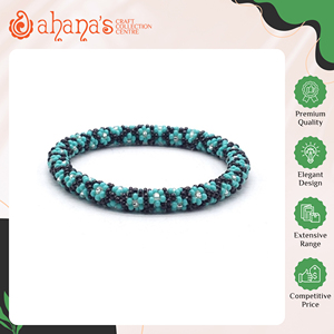 Perles en verre pour femmes Ahana, tendance, de haute qualité, au design crocheté, pour usage quotidien, qualité exceptionnelle, les plus vendues, directement de l'usine. - Product Image 2