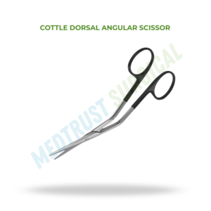 กรรไกรผ่าตัดแบบโค้งด้านหลัง Cottle สำหรับศัลยกรรมหู คอ จมูก กรรไกรผ่าตัดจมูก กรรไกรสแตนเลสสตีล เครื่องมือผ่าตัดจมูกที่มีความแม่นยำสูง - Product Image 2