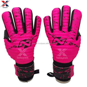 Gants de sport en cuir unisexe de haute qualité Gardiens de but Meilleure vente en gros Protection des doigts Antidérapant Respirant Boucle et crochets - Product Image 4