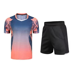 Men's Custom Quick Dry Breathable 100% Polyester UV Protection <b>Tennis</b> Uniform Sets-High Quality Eco-Friendly Sports Wear - Product Image 1