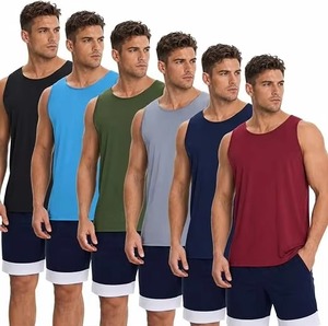 Custom Couple Ultra Light Knitted Sporty Quick Dry Breathable Vest Marathon <b>Running</b> <b>Singlet</b> Sleeveless T-Shirt - Product Image 6