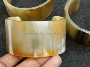 ชุดกำไลข้อมือทำมือจากเขาควายสีเข้ม เป็นมิตรกับสิ่งแวดล้อม ดีไซน์ทันสมัย สวยหรู ดูดี มีสไตล์ งานฝีมือจากธรรมชาติ - Product Image 3