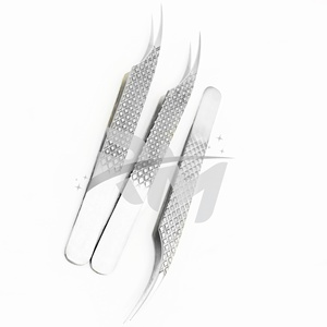 Pinzas para Pestañas de Acero Inoxidable de Alta Calidad RMI, Punta Dentada de Precisión, 10 mm de Longitud, Fabricante Profesional - Product Image 3