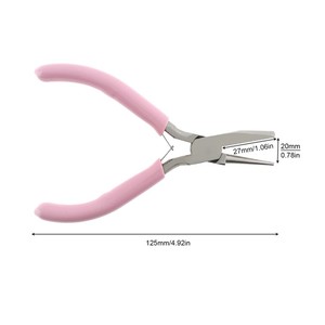 Pince à sertir les fils de 5 pouces, outil de pliage et de bouclage de fils concaves pour bijoux ZetomedPro - Product Image 1