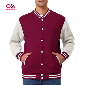 Veste universitaire de haute qualité, hiver, broderie personnalisée, design, veste de baseball pour homme, fermeture, veste universitaire OEM - Product Image 1