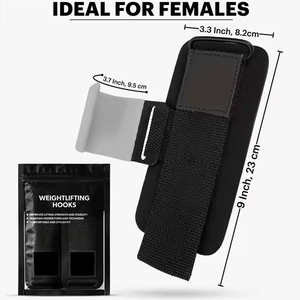 Premium Steel Lifting Hooks with Neoprene Coating-Eco-Friendly Lightweight Fitness Accessory for Bodybuilding <b>Strength</b> <b>Training</b> - Product Image 6