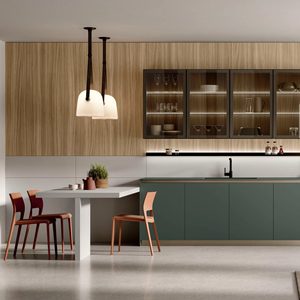 Ensemble de meubles de cuisine modulaires de luxe en MDF et acrylique RTA, sur mesure, fournisseur vietnamien, pour la maison - Collection JY Project - Product Image 3