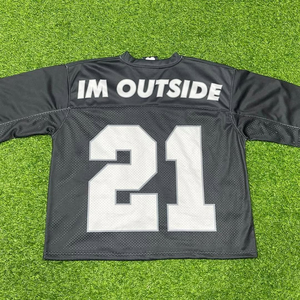 Camiseta Deportiva de Malla Oversize Personalizada 100% Poliéster, Unisex, Retro, Corte Cuadrado, Estilo Fútbol Americano, Camiseta Corta de Fútbol Americano - Product Image 4