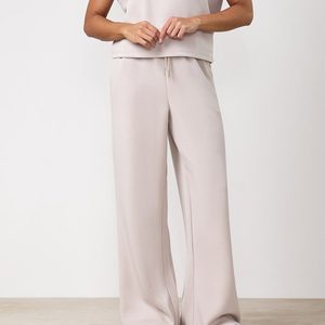 Pantalon évasé pour femme de haute qualité, coupe droite décontractée, taille mi-haute, nouvelle mode pour l'hiver - Product Image 1