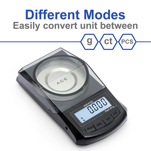 เครื่องชั่งดิจิตอล ACE FC-50 ยอดนิยม ความแม่นยำสูง 50 กรัม 0.001 กรัม ใช้พลังงานแบตเตอรี่ หน้าจอ LCD มีไฟพื้นหลัง ขนาดเล็ก พกพาสะดวก สำหรับชั่งเครื่องประดับ - Product Image 2