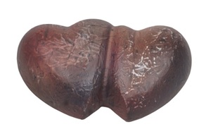 Heart Shape American Style Cremation Urn TWO HEART CLONE Customizable Designs for Adult Double heart keepsake - Product Image 2