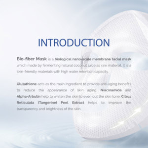 Masque en tissu bio-fibre B2B de qualité supérieure pour le soin de la peau, éclaircissant et hydratant – Meilleur vendeur en Malaisie, garantie fournisseur de premier plan - Product Image 2