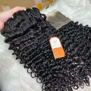 Paquetes de cabello brasileño ondulado profundo Remy Extensiones de cabello humano vietnamita crudo real Extremo de cabello completo Precio de fábrica Envío mundial - Product Image 2